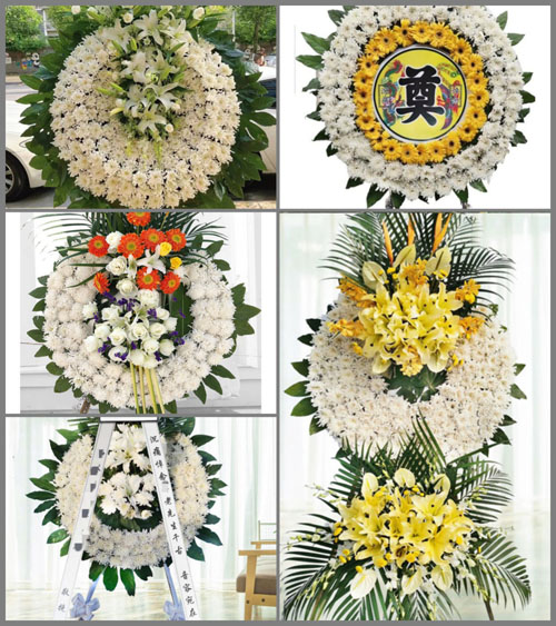 山西运城万荣县裴庄乡绍坛村花圈速递